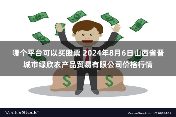 哪个平台可以买股票 2024年8月6日山西省晋城市绿欣农产品贸易有限公司价格行情