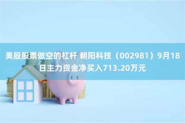 美股股票做空的杠杆 朝阳科技（002981）9月18日主力资金净买入713.20万元